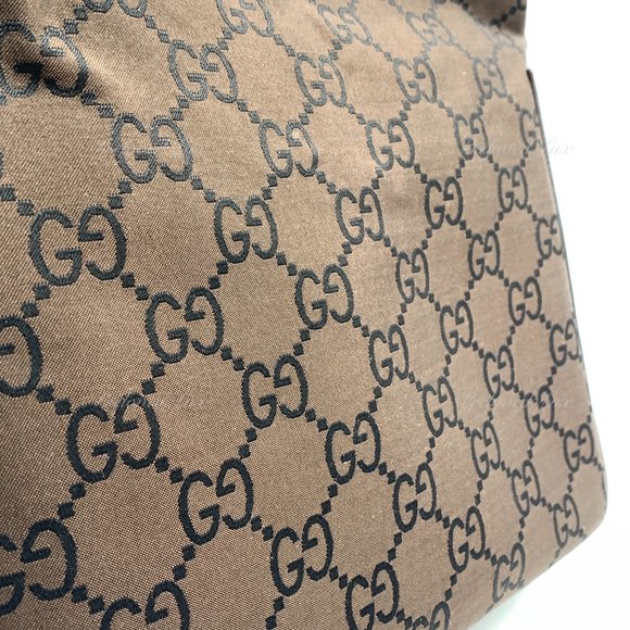 Authentic Gucci Monogram Dark Brown Shoulder Bag - Picture 9 of 15